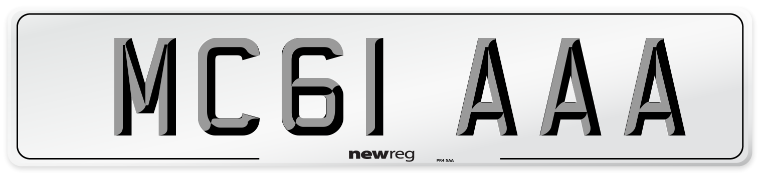 MC61 AAA Number Plate from New Reg
